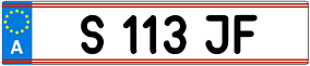 Trailer License Plate